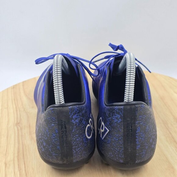 Nike JR Mercurial Vapor X FG CR7  Rare Royal Blue Soccer Cleats 684841-404 Sz 6Y - Picture 4 of 8